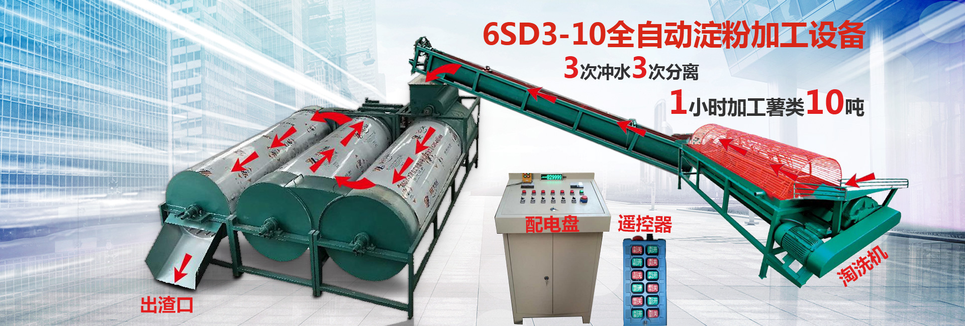 6SD3-10全自動(dòng)淀粉加工設備